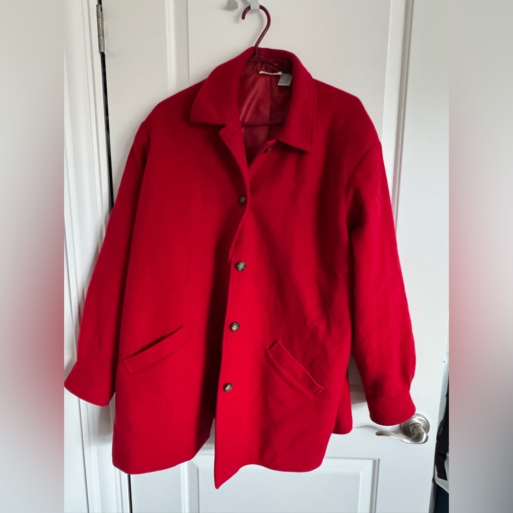 Alia wool red jacket